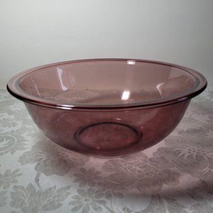 Vintage Pyrex 2.5 L Cranberry Nesting Mixing Bowl #325 10"